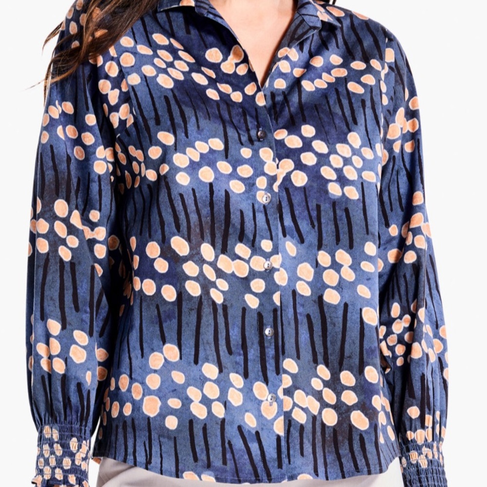 NIC+ZOE Firefly Glow Blouse L